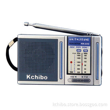 Pocket radios with 2 bands, power indicator and earphone jack